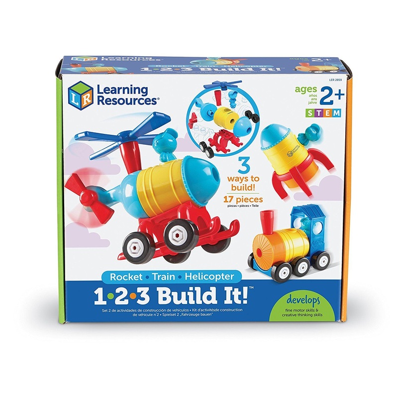 1-2-3 Build It! Rocket-Train-Helicopter
