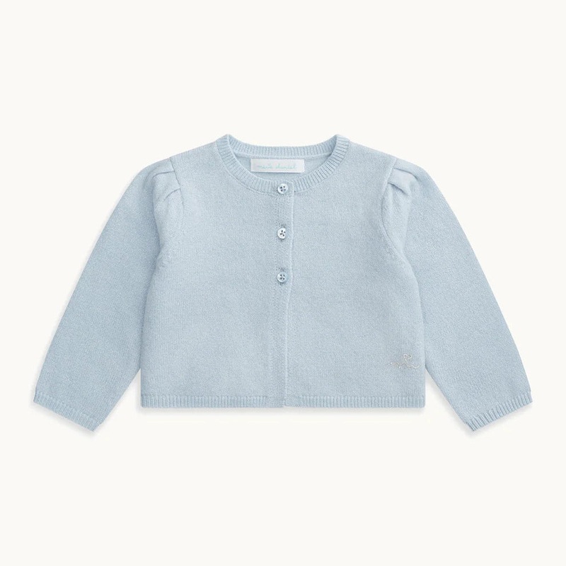 Baby Cashmere Sparkle Cardigan – Blue