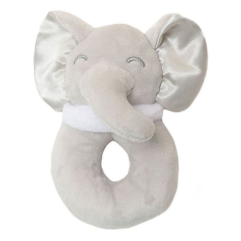Grey Elephant Soft Ring Rattle, New Baby Gift