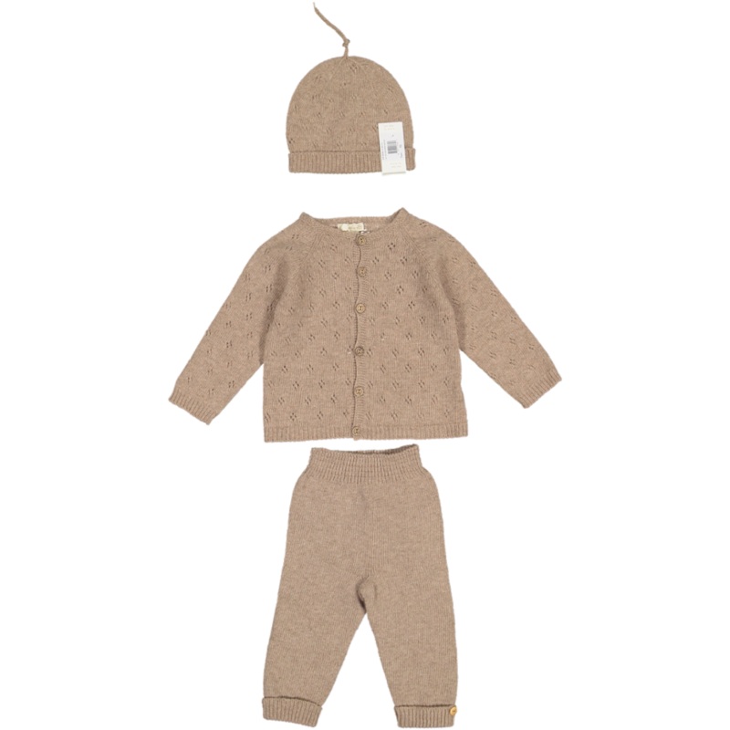 06308A/04322E-CARDIGAN/PANTS SET-Brown