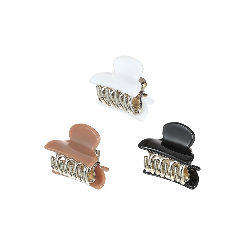 2.5cm Hair Claw Clip 6pcs(Solid color)